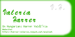 valeria harrer business card